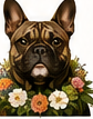 Floral dog portrait review